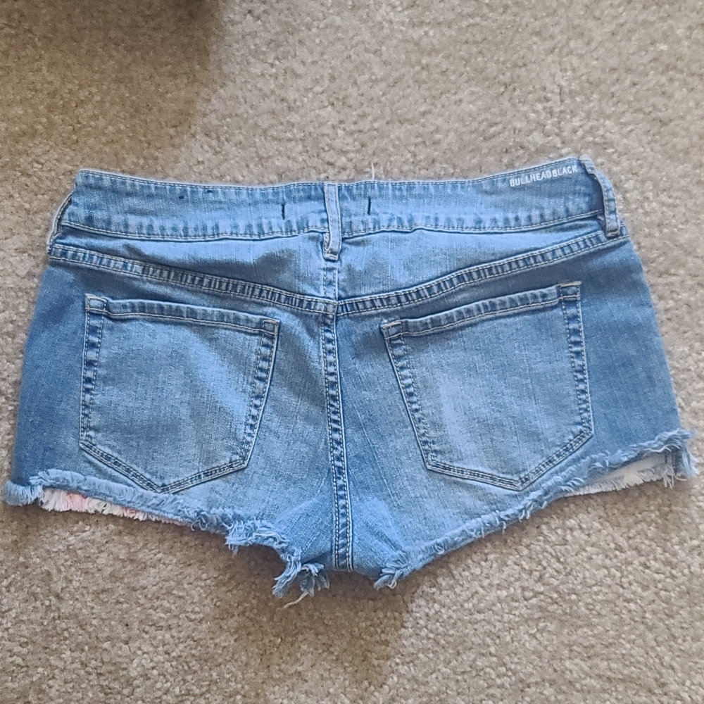 Bullhead Black American Flag Shorts - Picture 2 of 5